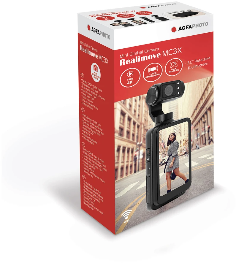 „AgfaPhoto“ – mini stabilizatorius „Realimove MC3X“ – 20 MP 4K
