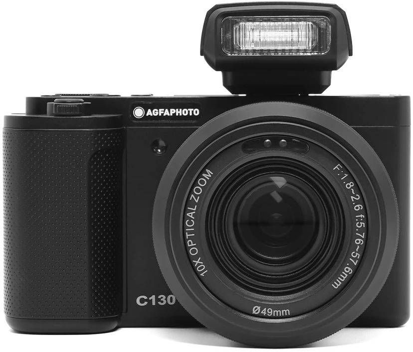 „AgfaPhoto“ – „Realishot C130“ skaitmeninis fotoaparatas – juodas – 2,8 colio jutiklinis ekranas