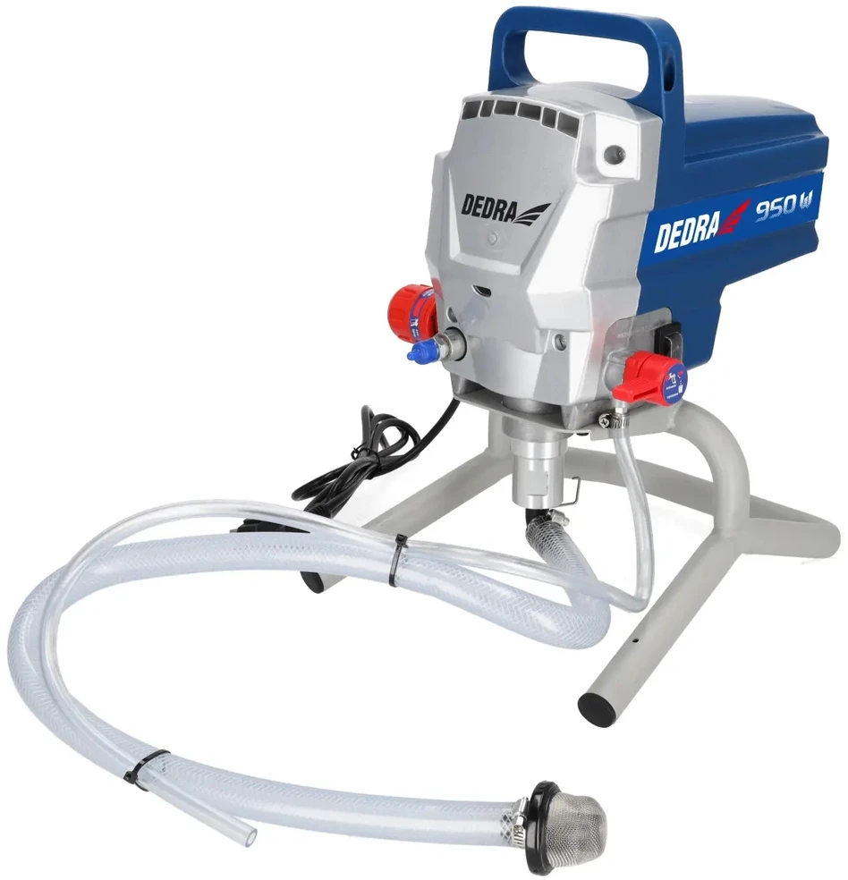 Dedra ‎Agregat Hidrodinaminis dažymo įrenginys 950 W, 2 l/min., 15 m žarna, 517 pistoletas