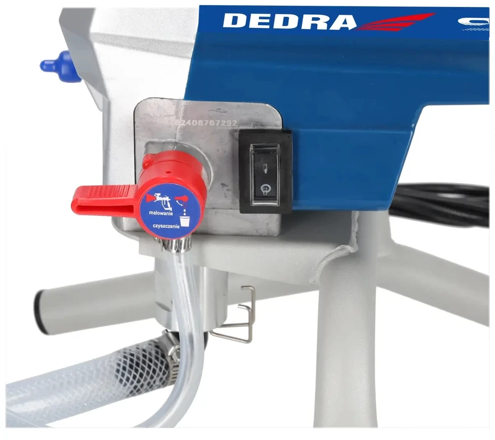 Dedra ‎Agregat Hidrodinaminis dažymo įrenginys 950 W, 2 l/min., 15 m žarna, 517 pistoletas