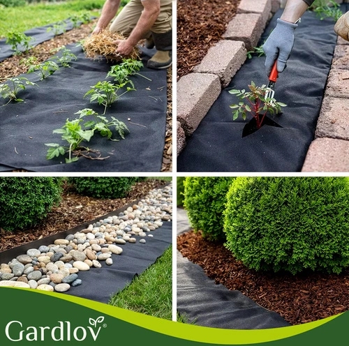 Juodas agrotextile 1.6x20m 50g/m2 Gardlov