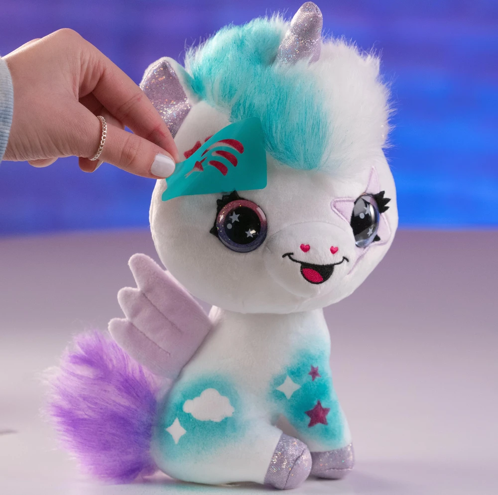 Airbrush Plush Pliušinis aerografas - tamsoje šviečiantis vienaragis (1274)