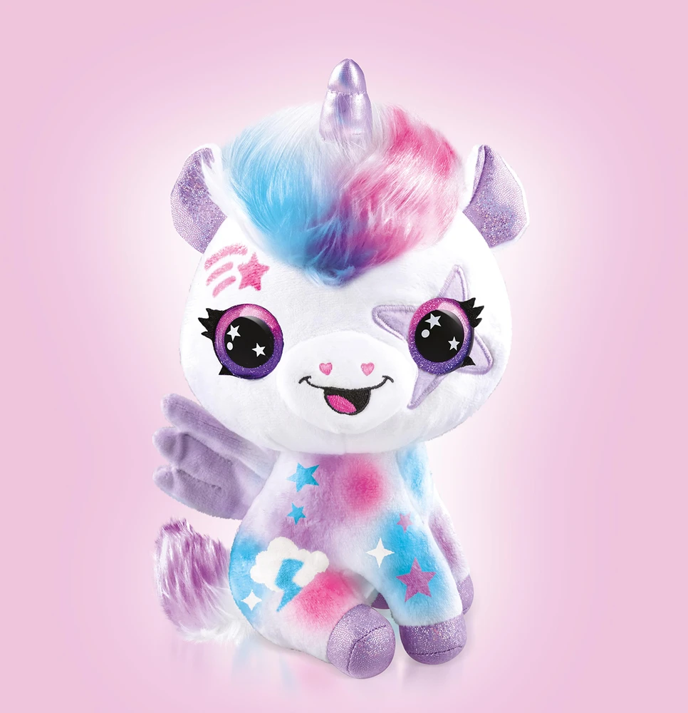 Airbrush Plush Pliušinis aerografas - tamsoje šviečiantis vienaragis (1274)