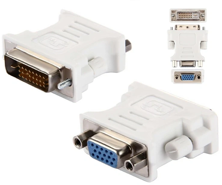 Ak205 Adapteris DVI (kištukas) - VGA (lizdas)