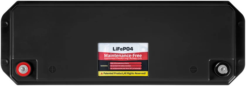 Vipow Akumuliatorius LiFePO4 100Ah 25,6 V akumuliatorius su BMS