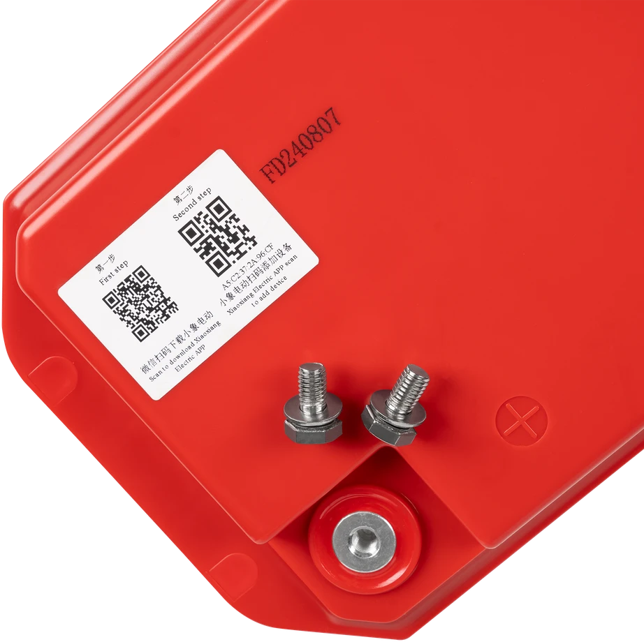 Vipow LiFePO4 baterijos viršus su QR kodu