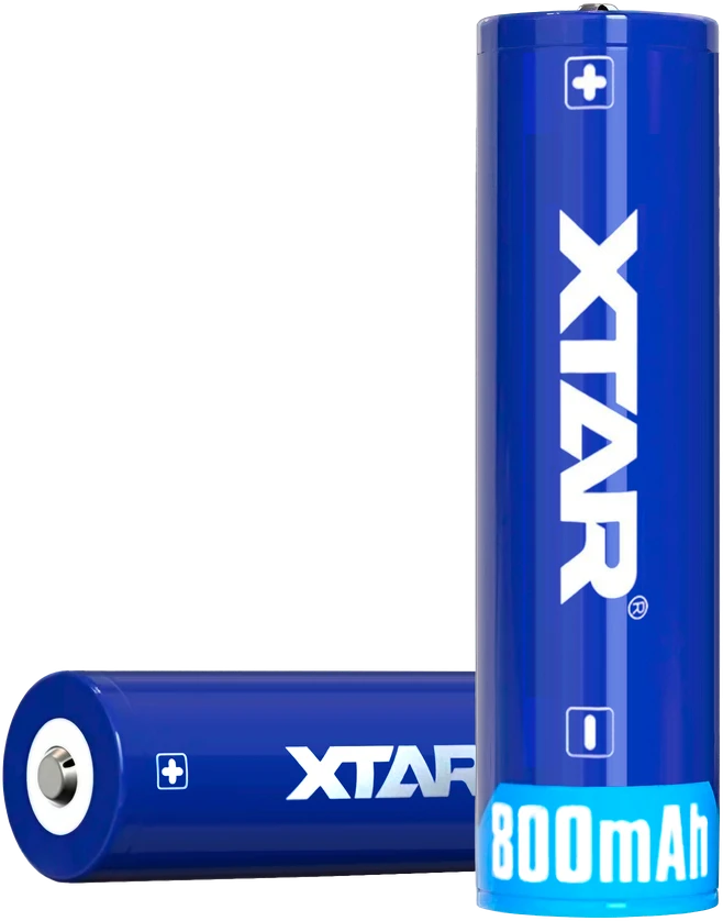 Xtar 800mAh 3,7V 14500 (AA) akumuliatorius su PCB