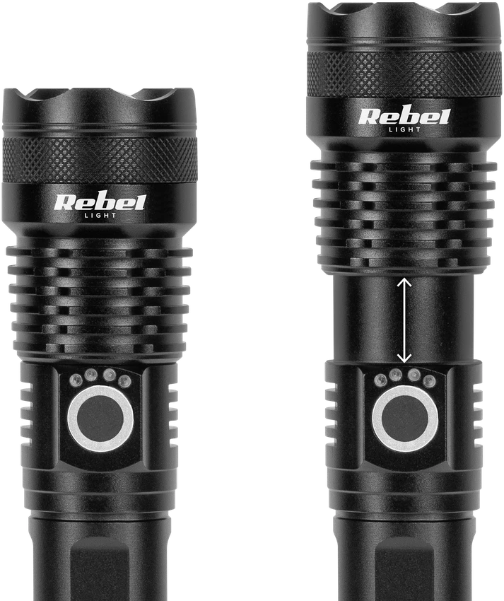 Rebel įkraunamas LED žibintuvėlis - 10W
