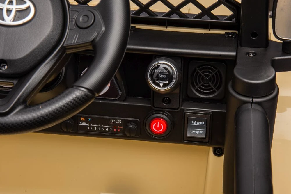 Lean Cars Akumuliatorinis automobilis vaikams Toyota FJ 4x4, smėlio spalvos