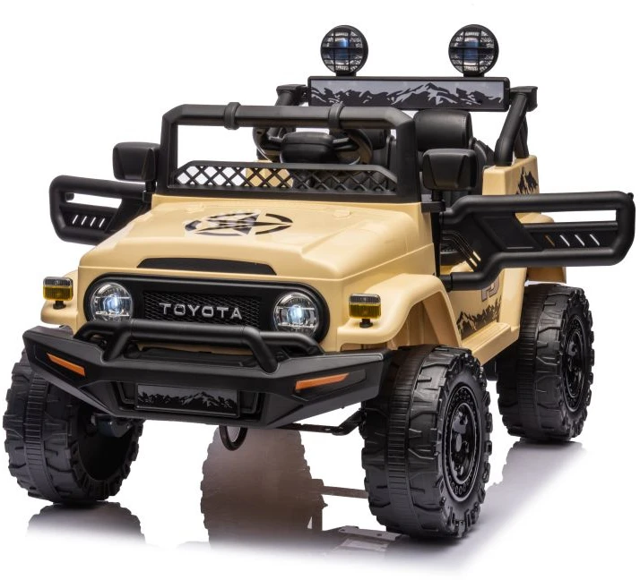 Lean Cars Akumuliatorinis automobilis vaikams Toyota FJ 4x4, smėlio spalvos