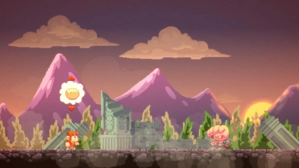 Merge Games Alexas Kiddas žaidime „Miracle World DX“ (PlayStation 5)