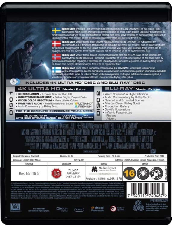Alien: Covenant (4K UHD ir Blu-ray)