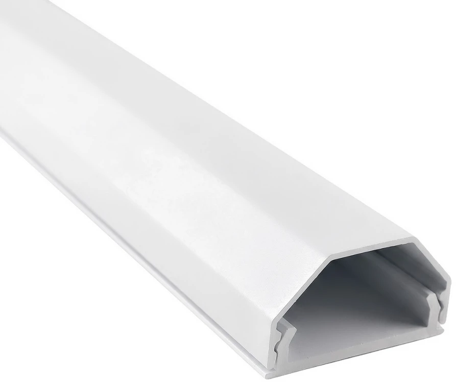 Aliumininė maskuojamoji juosta Maclean kabliams, 33x18x750mm, balta, MCTV-897 W