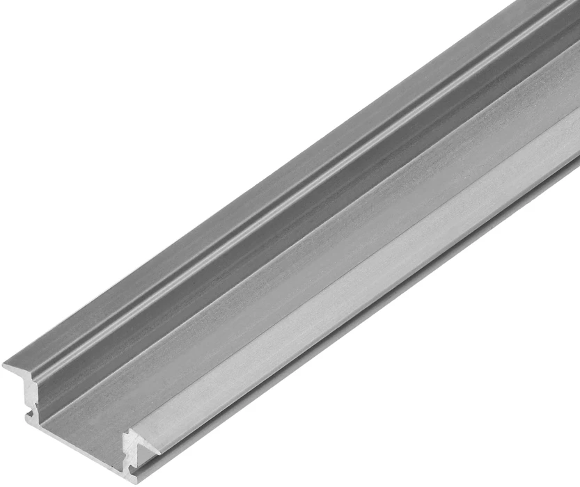 Orno Aliuminio profilis LED juostoms, 2000 x 24,5 x 6,85 mm, įleidžiamas į gipso kartoną, sidabro spalvos