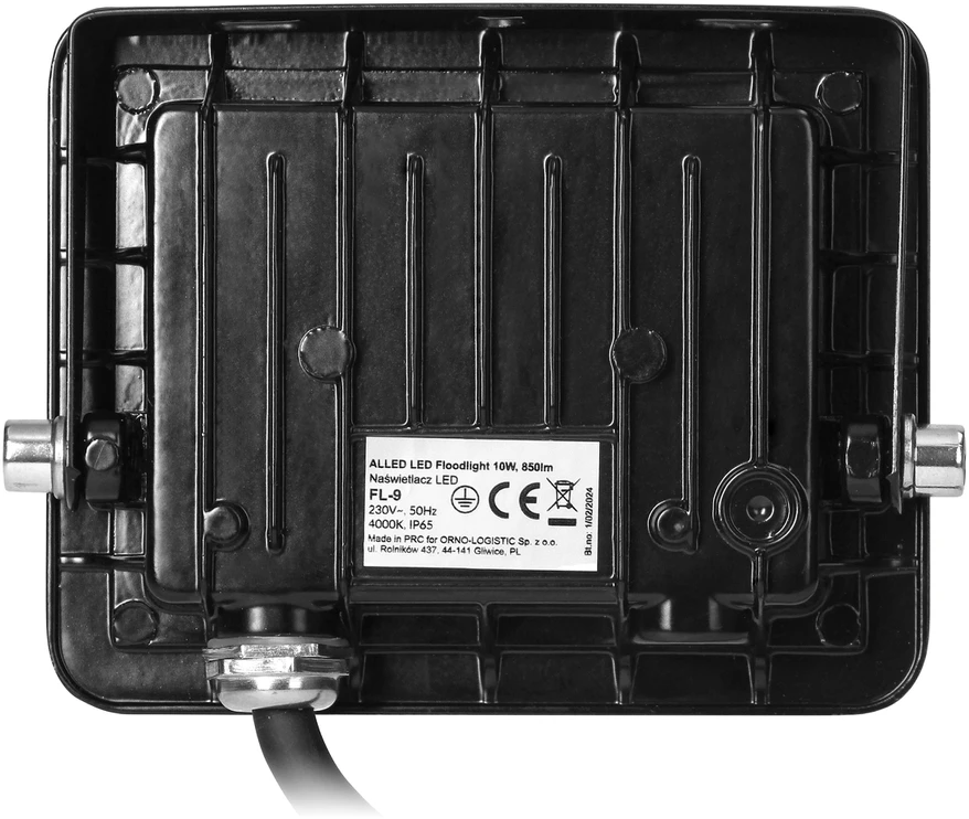 Orno ALLED 10W LED prožektorius, 850lm, IP65, 4000K, aliuminis + stiklas