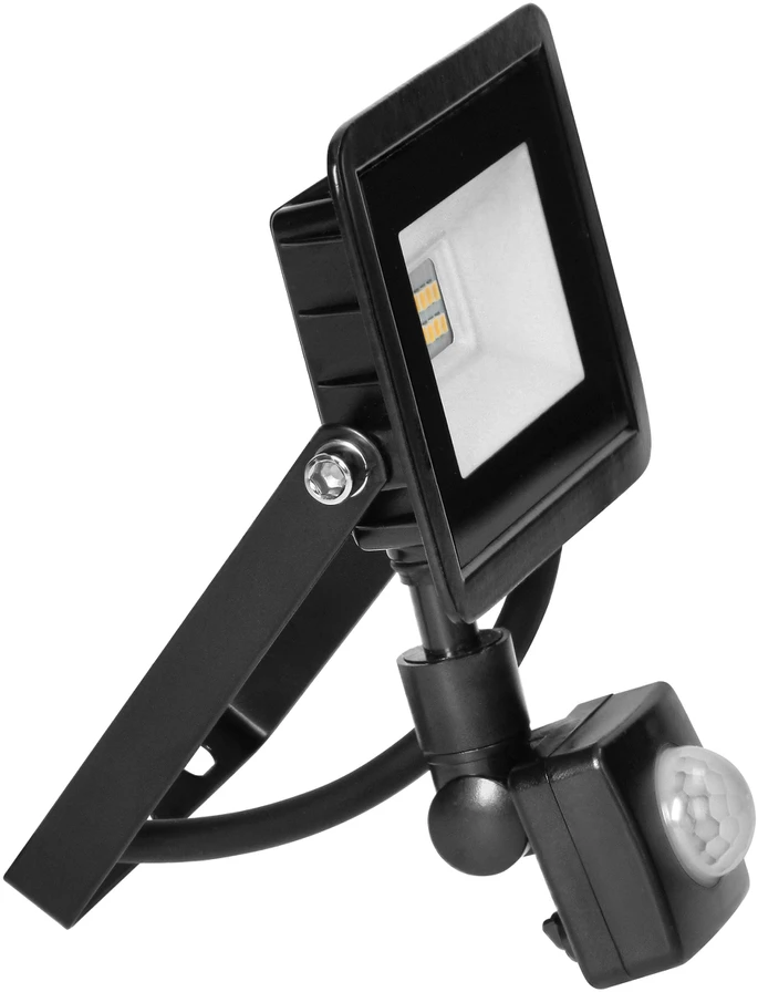 Orno ALLED 10W LED prožektorius su PIR, 850lm, IP44, 4000K, aliuminis + stiklas