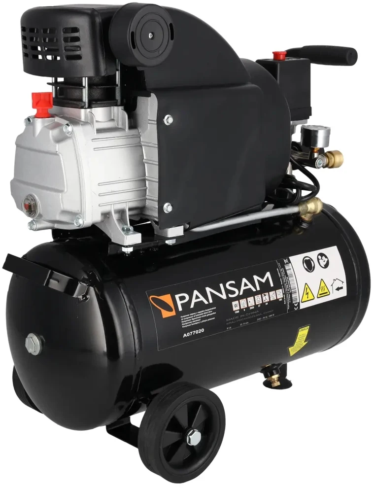 Oro kompresorius 15 KW 8 bar 412lmin resiverio tal 24L 2 slegio manometr 2 greito jungimo movai