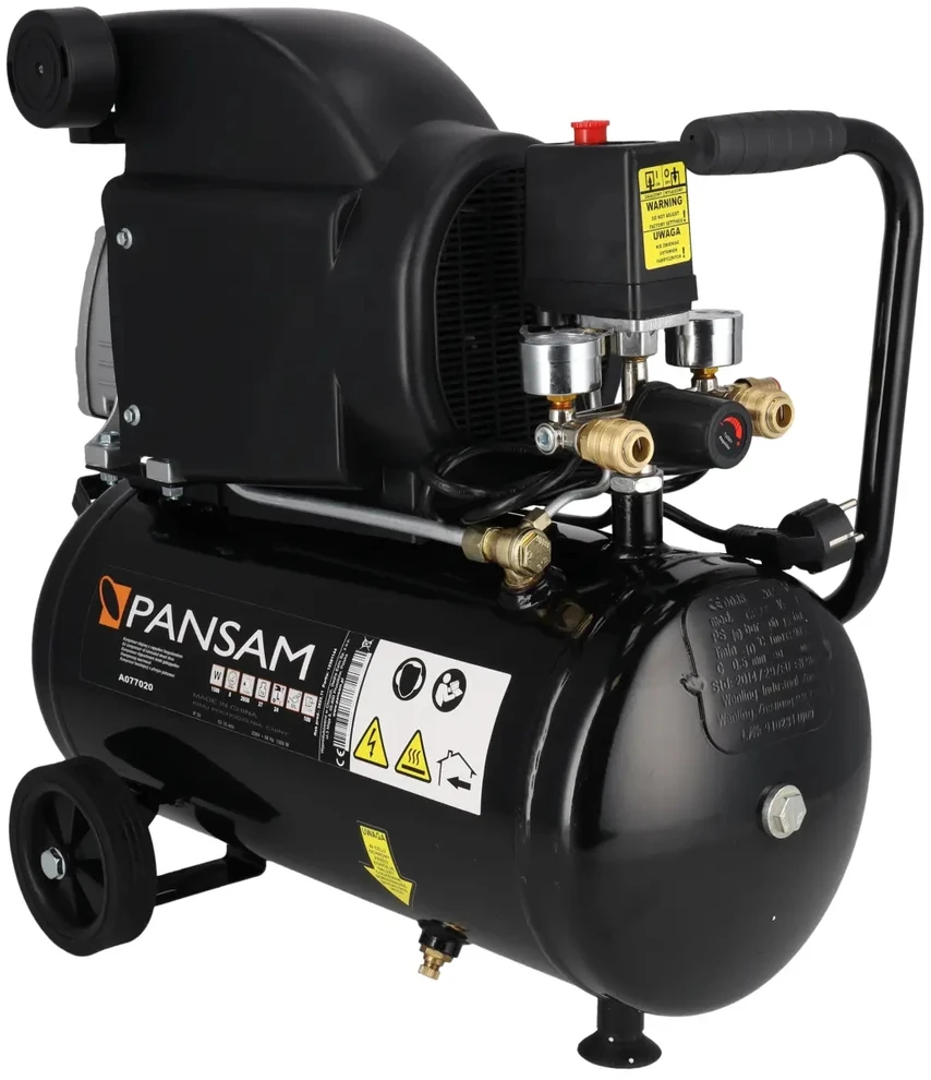 Oro kompresorius 15 KW 8 bar 412lmin resiverio tal 24L 2 slegio manometr 2 greito jungimo movai