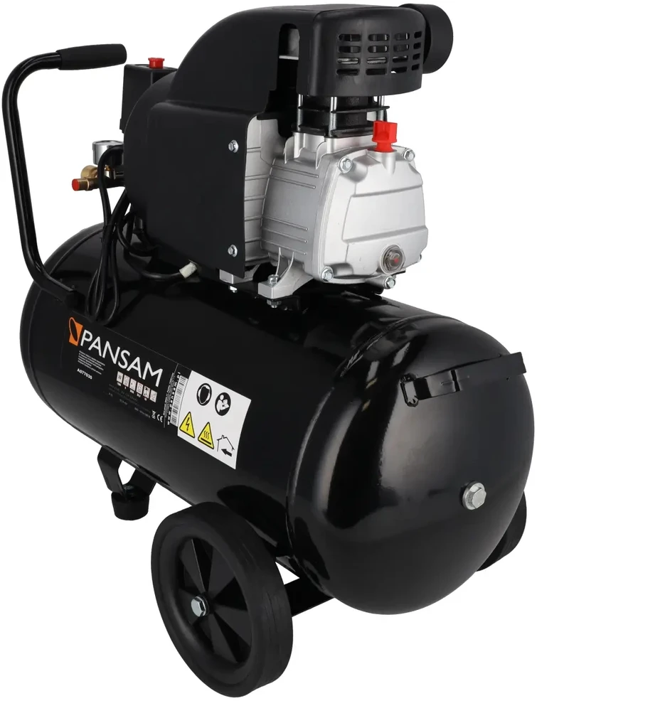Oro kompresorius 15 KW 8 bar 200lmin resiverio tal 50L 2 slegio manometr 2 greito jungimo movai