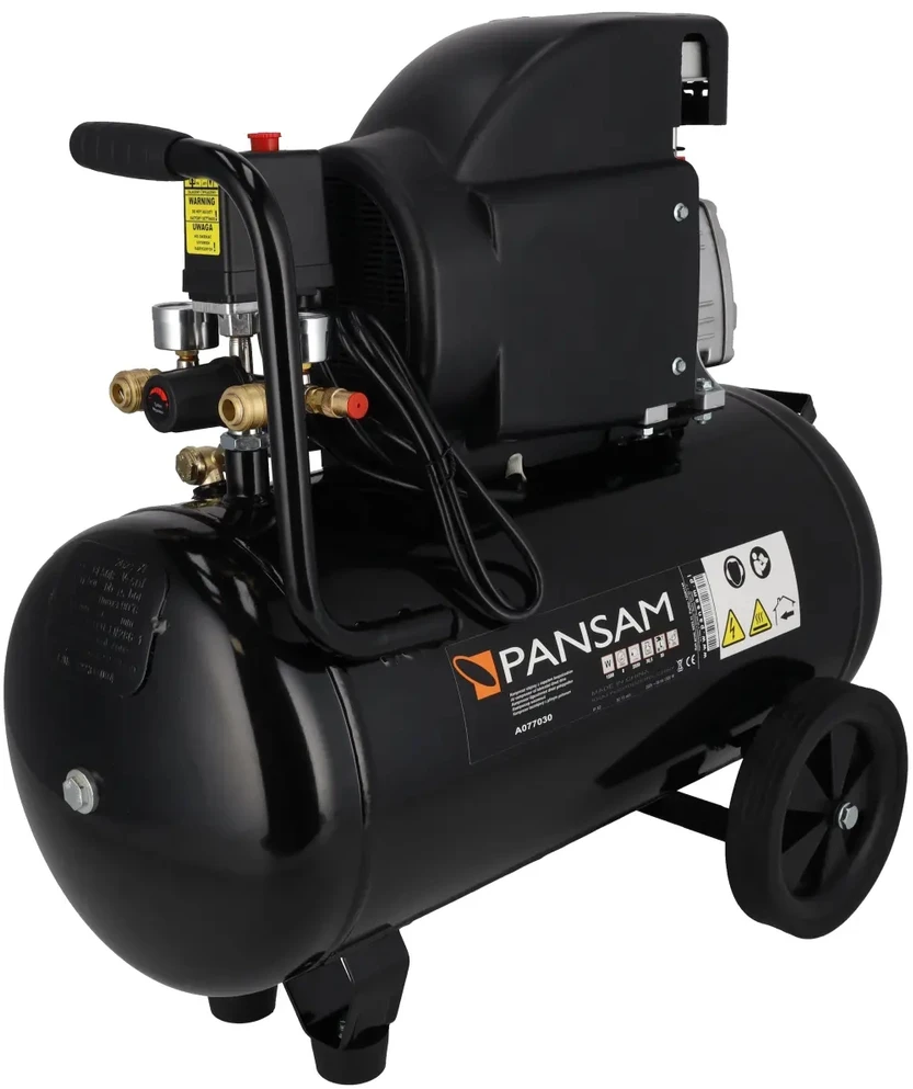 Oro kompresorius 15 KW 8 bar 200lmin resiverio tal 50L 2 slegio manometr 2 greito jungimo movai
