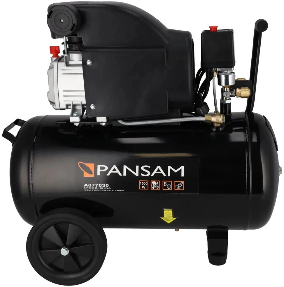 Oro kompresorius 15 KW 8 bar 200lmin resiverio tal 50L 2 slegio manometr 2 greito jungimo movai