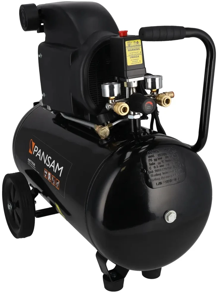 Oro kompresorius 15 KW 8 bar 200lmin resiverio tal 50L 2 slegio manometr 2 greito jungimo movai
