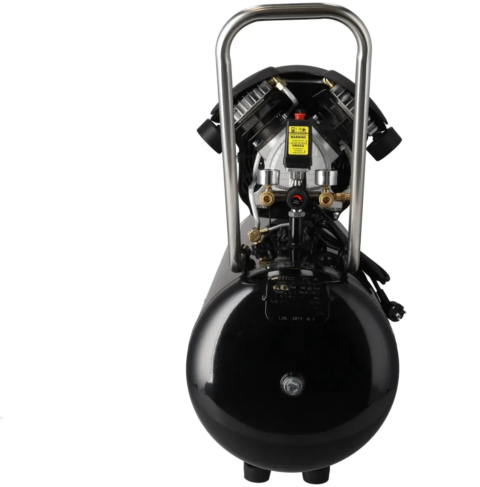 Oro kompresorius 23kW 8 bar 2 cil 412lmin resiverio tal 100L 2 slegio manometr 2 greito jungimo movai