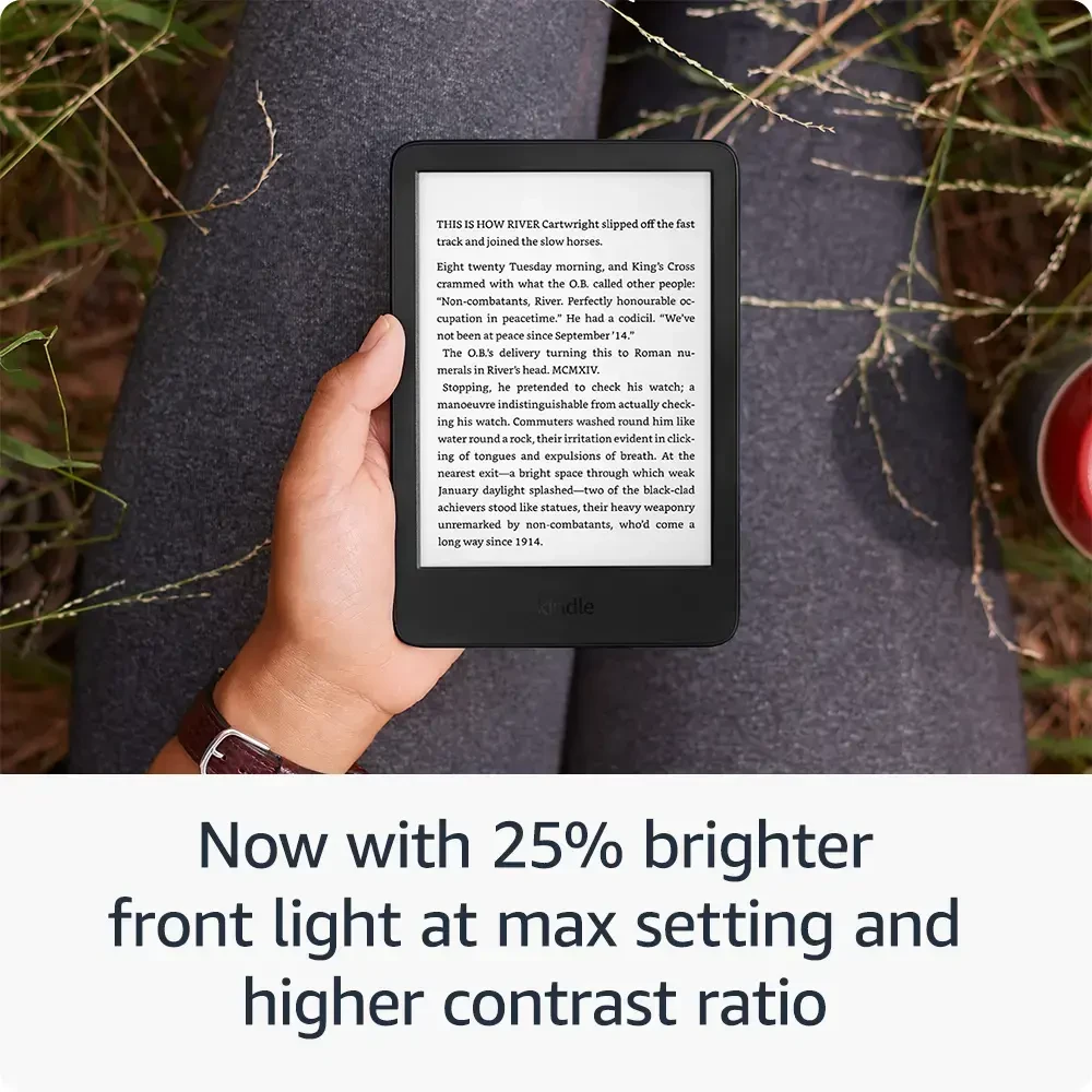 „Amazon“ – „Kindle 2024“ 16 GB – juodas su reklamomis
