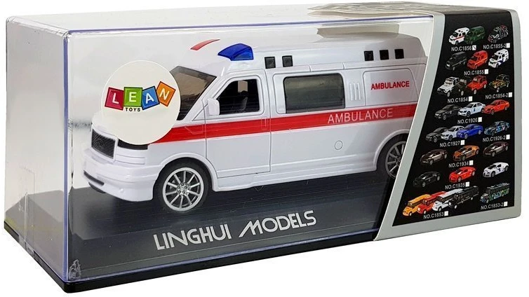 Lean Toys Greitosios pagalbos auttomobilis su garsu Inna