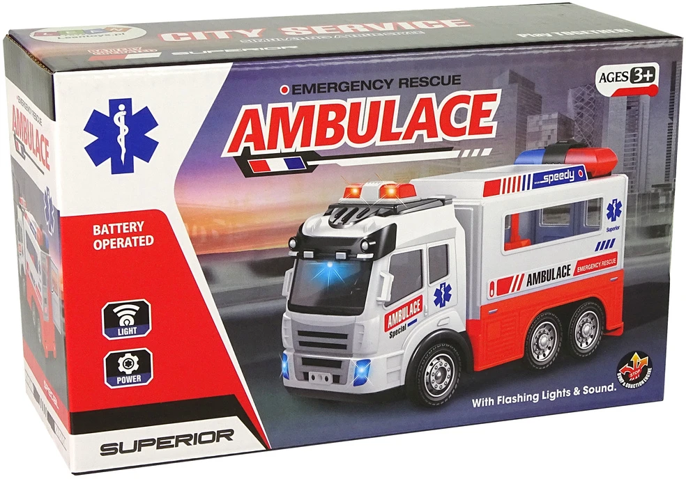 Lean Toys Greitosios pagalbos automobilis