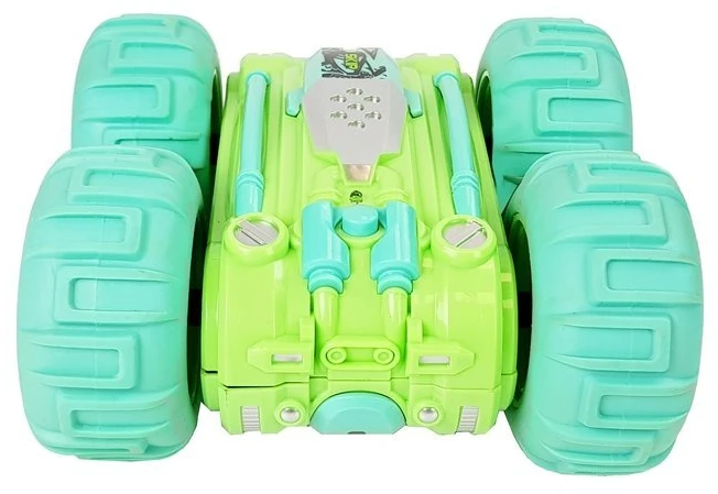 Amfibia Lean Toys Radijo bangomis valdomas automobilis Amphibious žalias