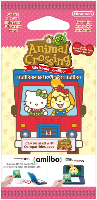 Animal Crossing: naujas lapas + Sanrio amiibo kortelių paketas