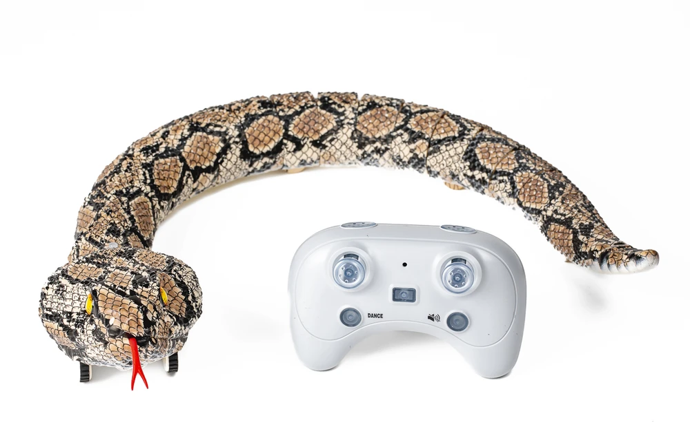 Animal Universe - Rattler nuotoliniu būdu valdomas robotas su šviesa ir imituojamu garsu 2,4 GHz, 65 cm (525003)