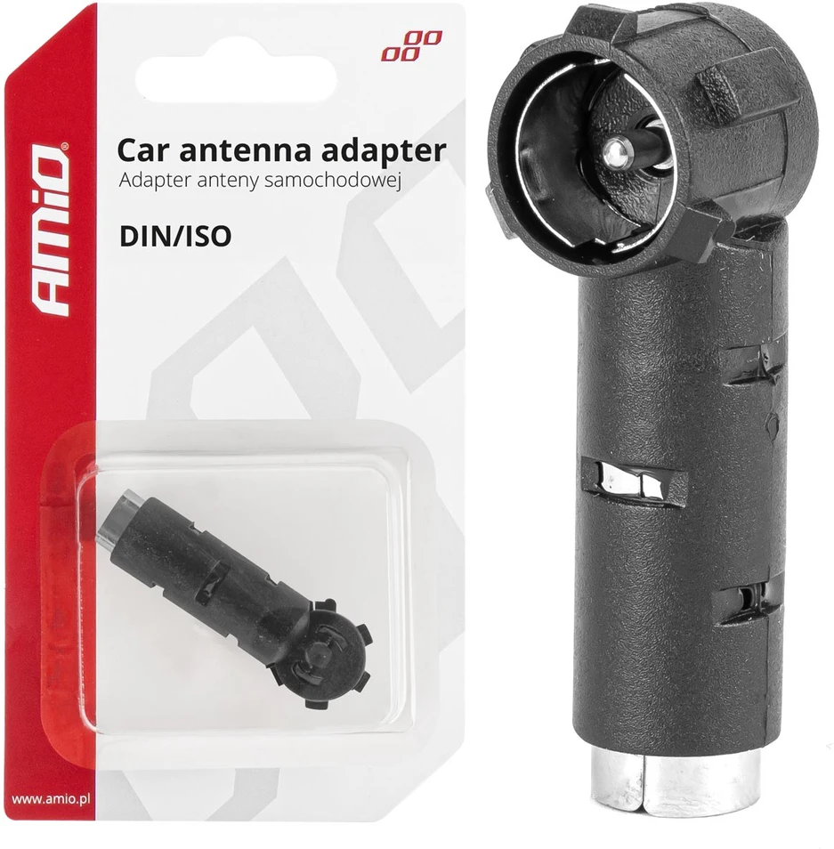 Antenos adapterio mažinimas DIN ISO kištukas kampinis amio-03967