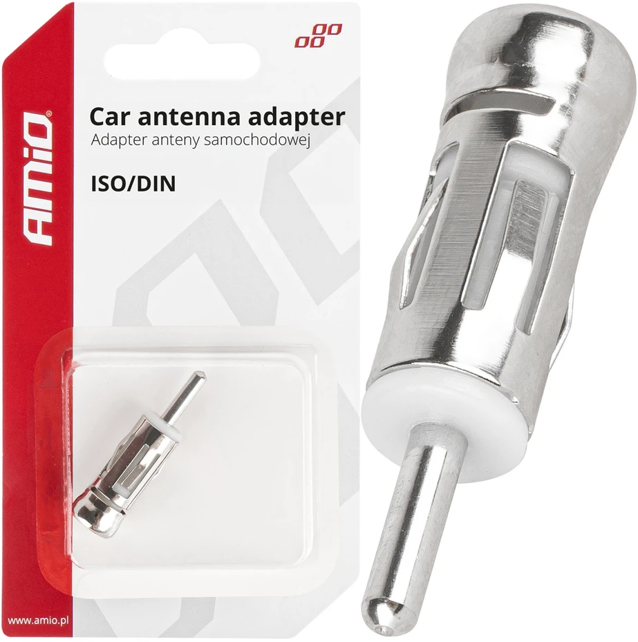Antenos adapterio redukcija ISO DIN kištukui, tiesus amio-03966