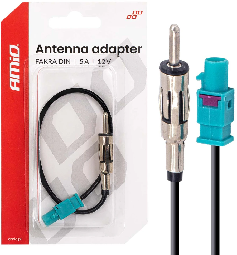 FAKRA–DIN antenos adapteris 5A 12V AMIO-04443