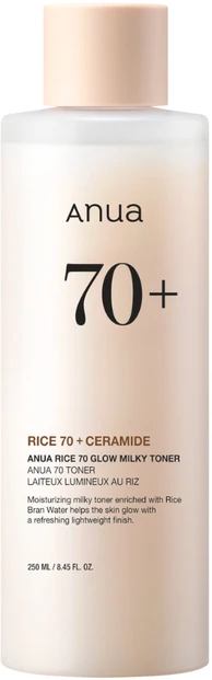 Anua Rice 70 Glow Milky Toner Tonikas su ryžių vandeniu, 250 ml