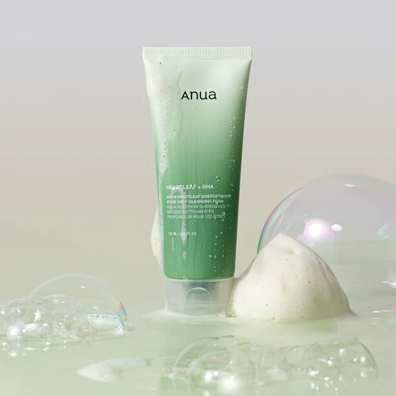 Anua Heartleaf Quercetinol Pore Deep Cleansing Foam Putojantis giliai poras valantis veido prausiklis, 150 ml