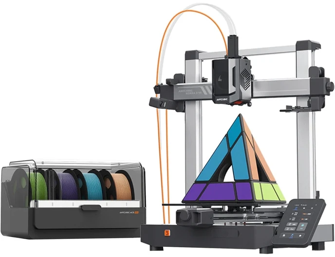 Anycubic Kobra 3 V2 Combo 3D spausdintuvas