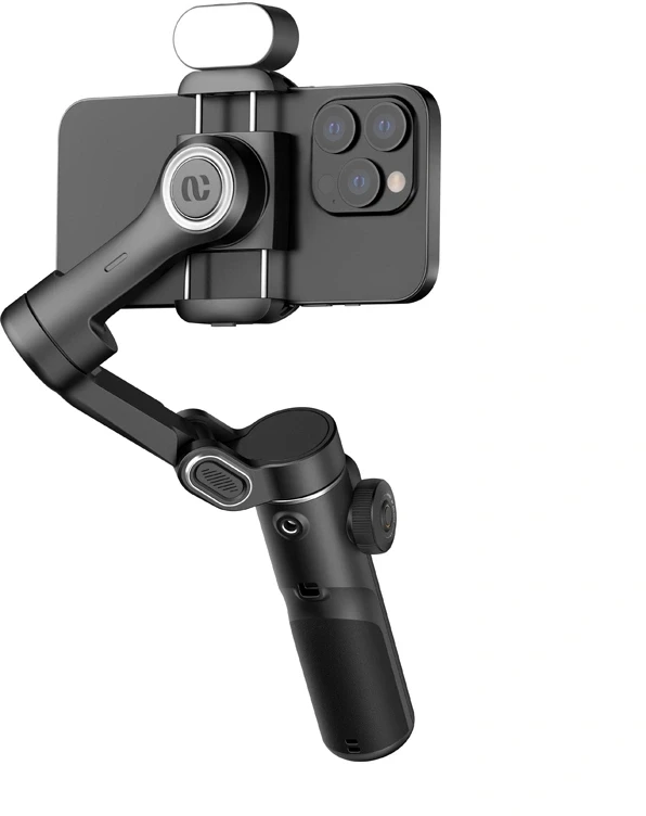 AOCHUAN X2 stabilizatorius su RGB apšvietimu, juodos spalvos
