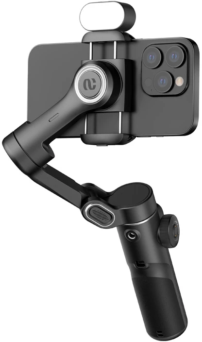 AOCHUAN X2 stabilizatorius su RGB apšvietimu, juodos spalvos