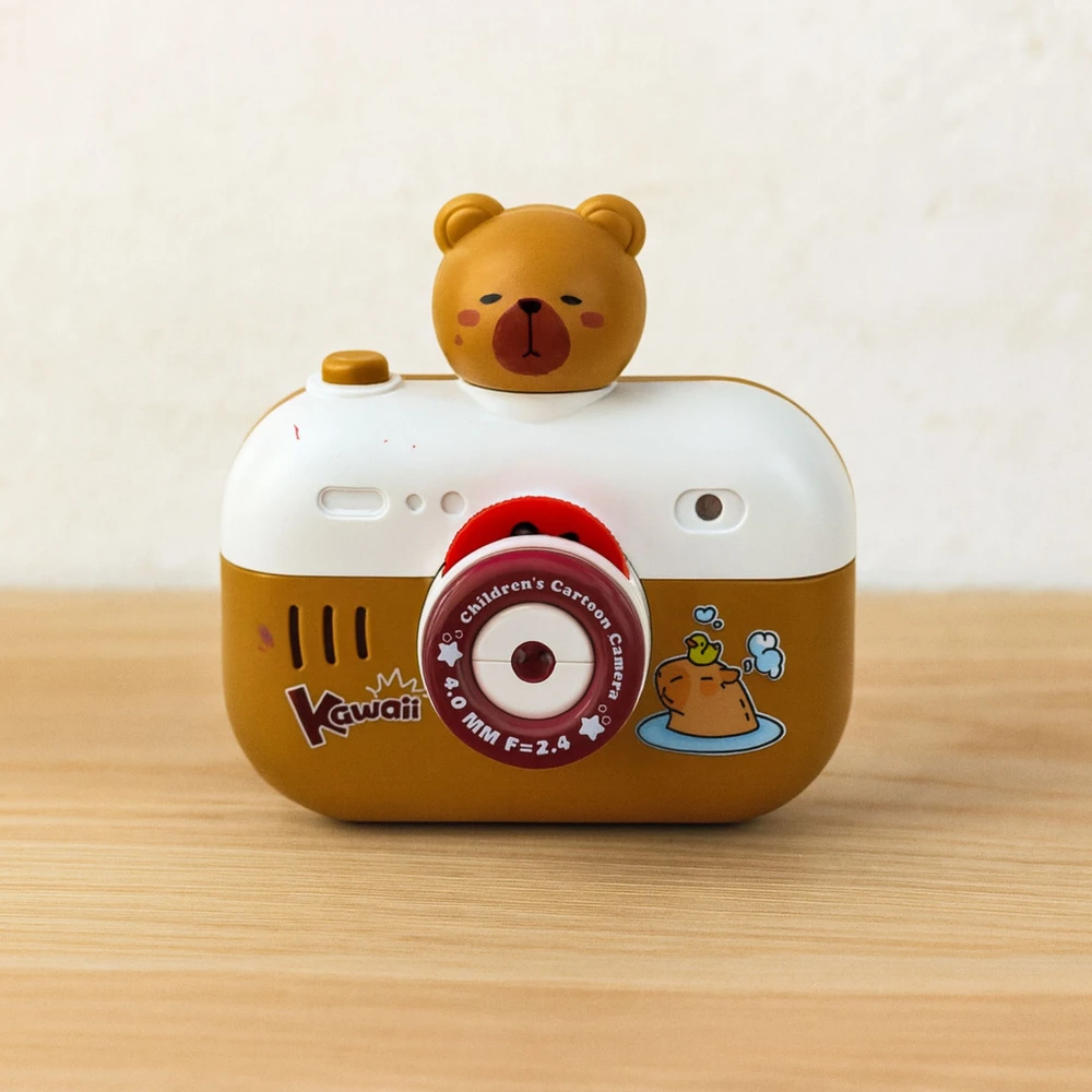 Lean Toys Interaktyvusis kapibaros fotoaparatas su projektoriumi ir garsais