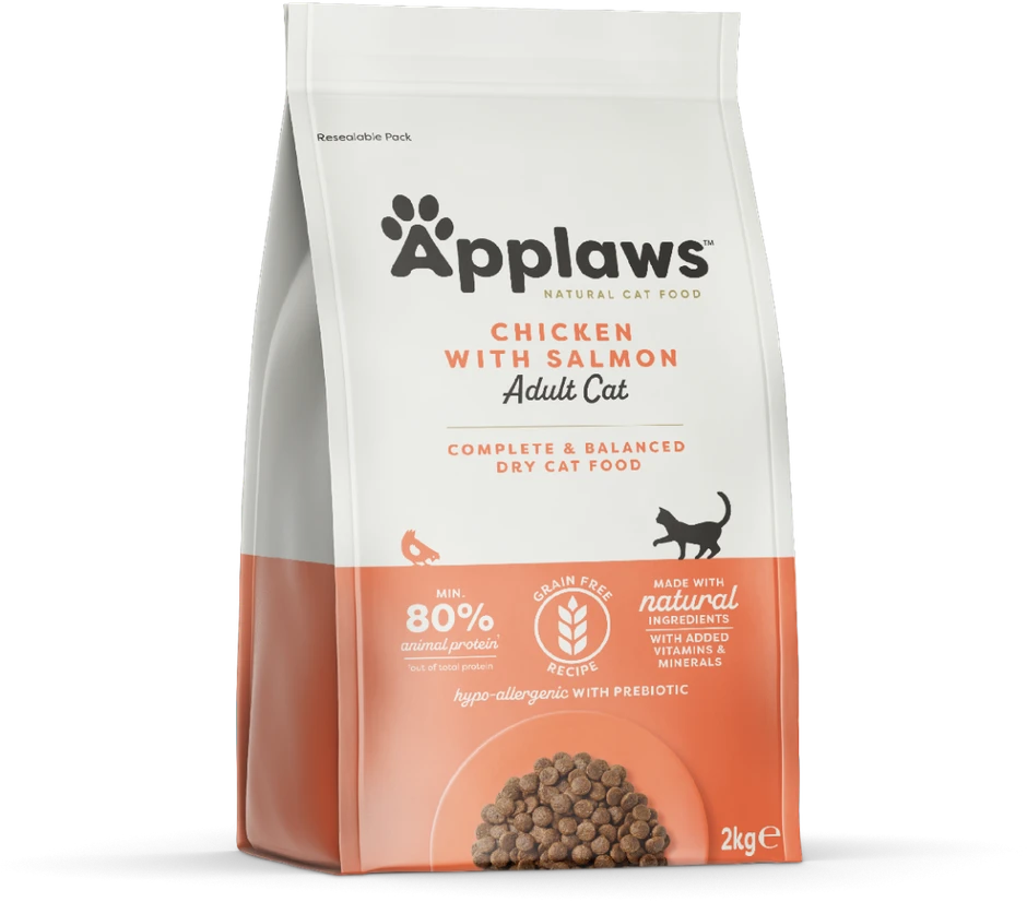 APPLAWS vištiena with lašiša - dry cat food - 2kg
