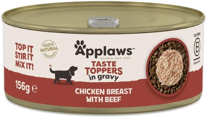 „Applaws“ vištienos padažo pakuotė šunims, 8 x 156 g