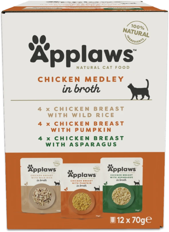 „Applaws“ vištienos sultinio mišinys su keliais pakeliais – 12 x 70 g