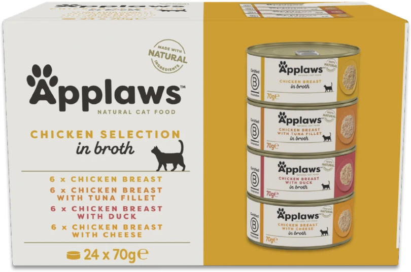 „Applaws“ vištienos sultinio rinkinys (daugiapakis) – 24 x 70 g