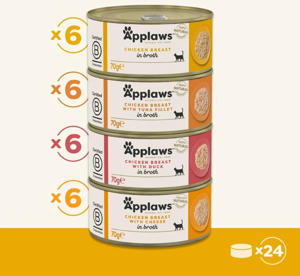 „Applaws“ vištienos sultinio rinkinys (daugiapakis) – 24 x 70 g