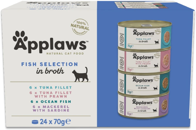 „Applaws“ – žuvų sultinio rinkinys su 24 vnt. pakuotėje po 70 g