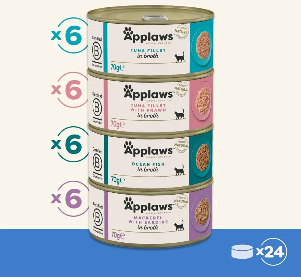 „Applaws“ – žuvų sultinio rinkinys su 24 vnt. pakuotėje po 70 g