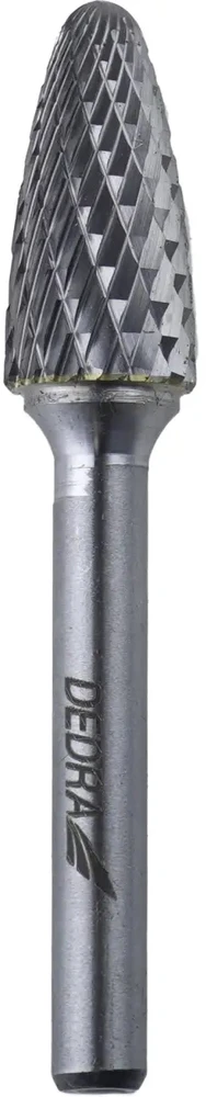 Dedra Apvaliai smailus frezos galas f12x25mm, kotas 6mm